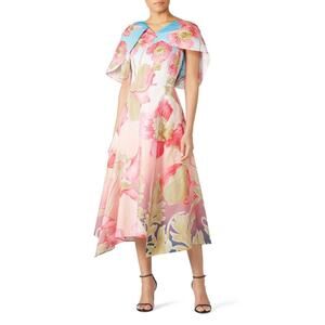 Peter Pilotto Blue & Pink Dress Size 8 hole and loose stitch